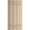Ekena Millwork Rustic Four Board Spaced Board-n-Batten Rough Cedar Faux Wood Shutters, 23 1/2W x 24H, PR SHUBSS23X24RCPR - alternate 2